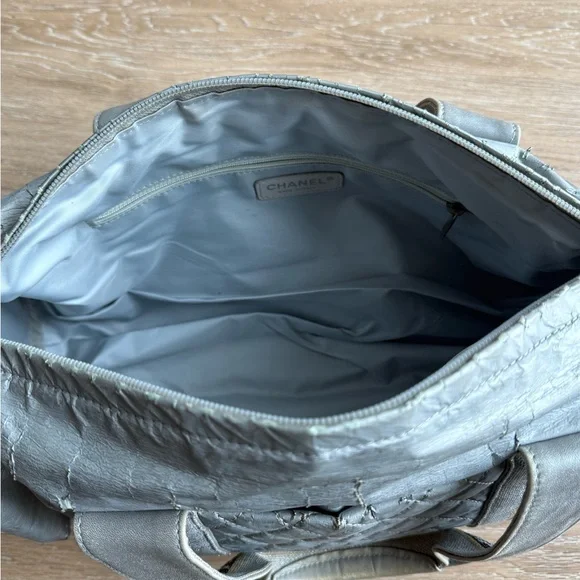 Chanel Mini Boston Bag Sport Line Coco Mark Silver - Picture 5 of 9